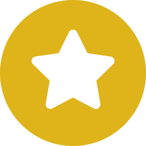 Circle Star Yellow Icon