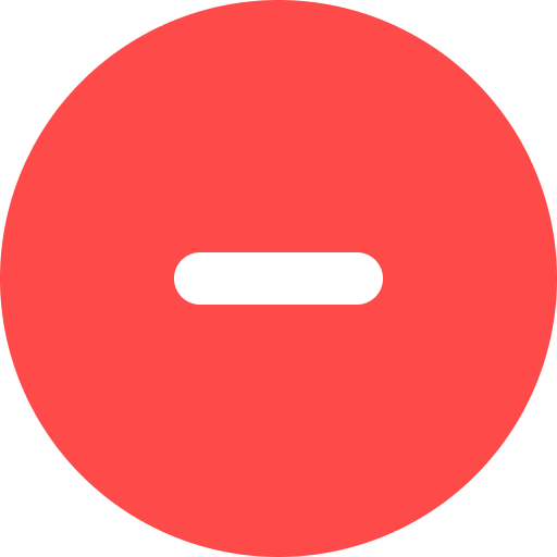 Circle Minus Red Icon